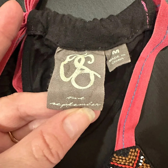 ANTHROPOLOGIE One September brand Scarf Print Halter Top size Medium - Picture 9 of 9